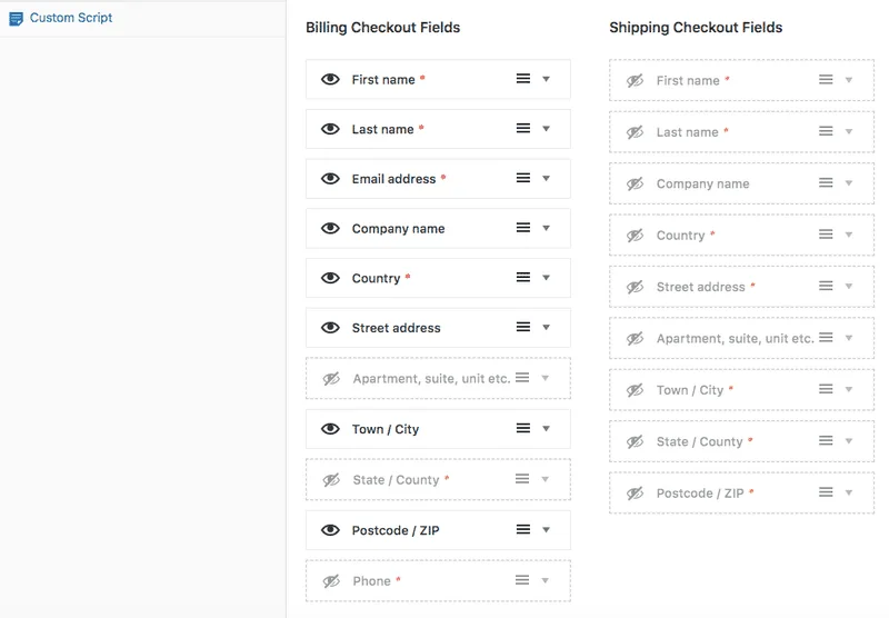cartflows checkout custom fields